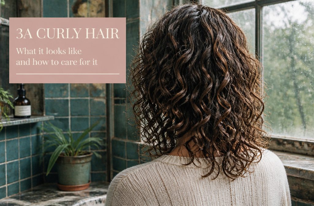 3A curls forming loose spirals with several defined corkscrews among softer curls