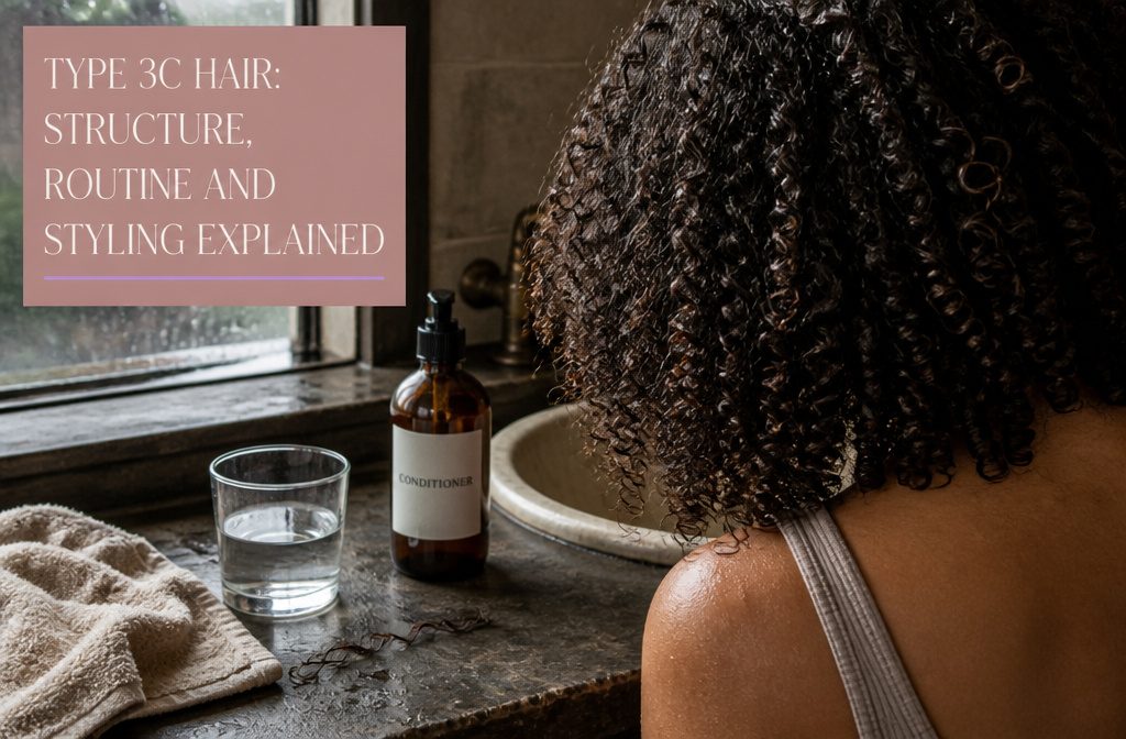 Dense spring-shaped 3C curls with defined corkscrew ringlets